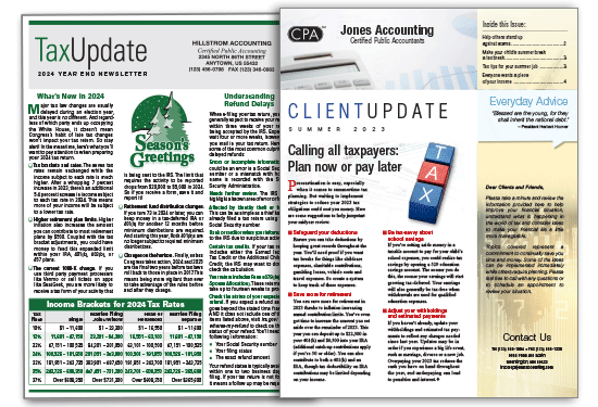 Client Newsletters For Accounting And Tax Professionals