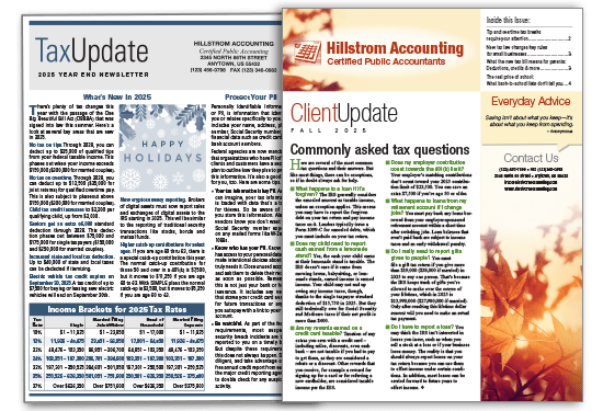 Client Newsletters For Accounting And Tax Professionals