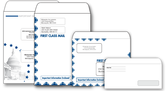 Tax Return Software Slip Sheet Envelopes