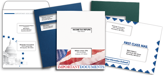 Tax Software Slip Sheet Folders And Envelopes