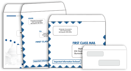 MultiTax Tax Software Slip Sheet Envelopes