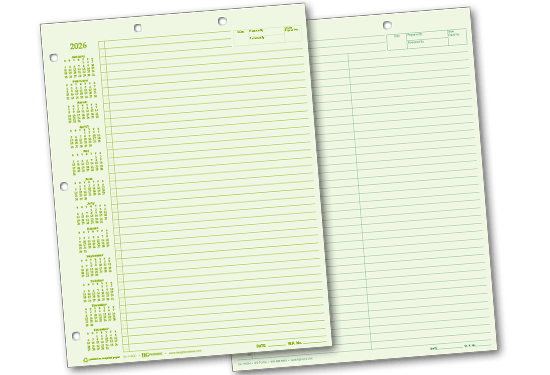 Top-punch And Side-punch Writing Pads