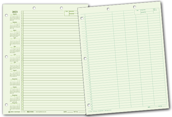 Top-punch And Side-punch Writing Pads