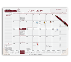 TAXdate Desk Calendar