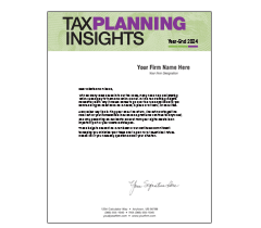 Tax Planning Insights Newsletter