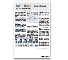 Self Mailer Tax Update Newsletters