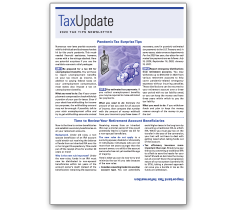 Self Mailer Tax Update Newsletters