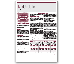 Self Mailer Tax Update Newsletters