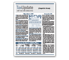 Standard Letter Size Tax Update Newsletters