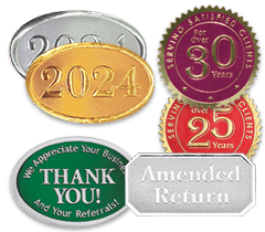 Embossed Foil Seals