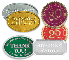 Embossed Foil Seals
