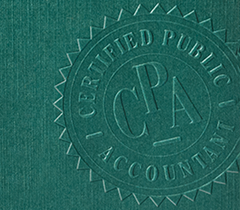 Embossed CPA Seal