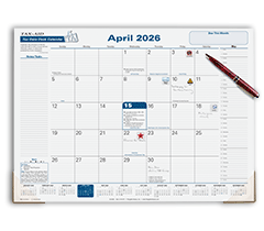 TAXdate Desk Calendar