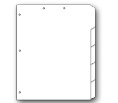 Standard Edge Tabs & Dividers