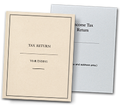 100% Recycled Paper Tax Folders