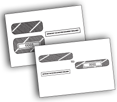 W-2 and 1099 Tax Form Envelopes