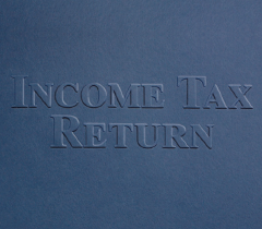 Tax Return & 1040 Embossed Folders