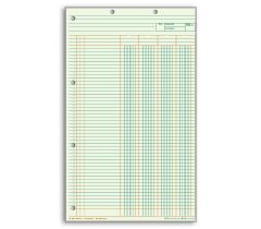 Legal Size Accounting Workpapers