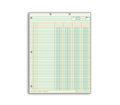 Letter Size Accounting Workpapers