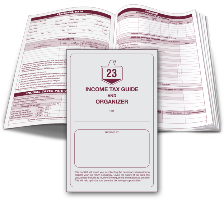 Image for item #01-200: LARGE 2023 Tax Guide And Organizer