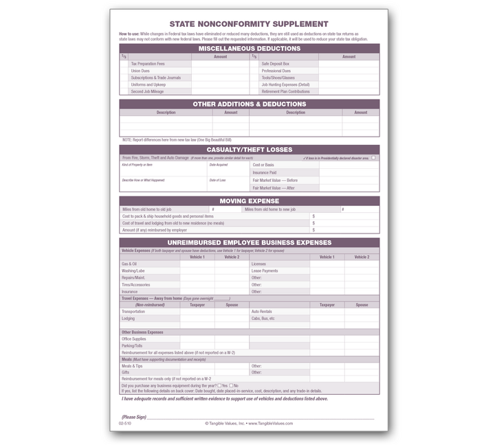 Image for item #02-510: NONCONFORMING State Supplement