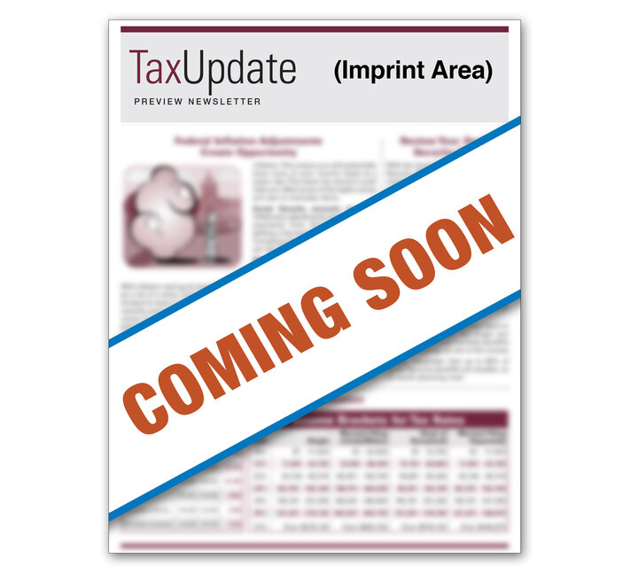 Image for item #03-301: Preview: Tax Update Newsletter 2027 - Imprinted