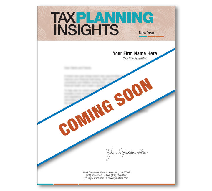 Image for item #03-331: Tax Planning Insights Letter - 2027 New-Year Issue
