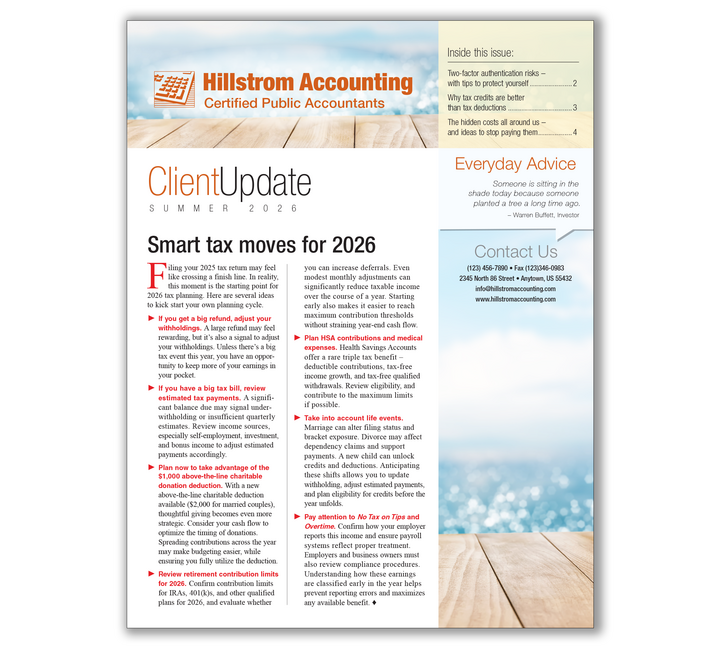 Image for item #03-441: Client Update Newsletter - 2026 Summer Edition