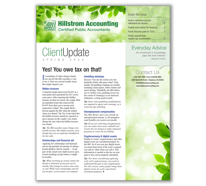 Image for item #03-461: Client Update Newsletter - 2024 Spring Edition