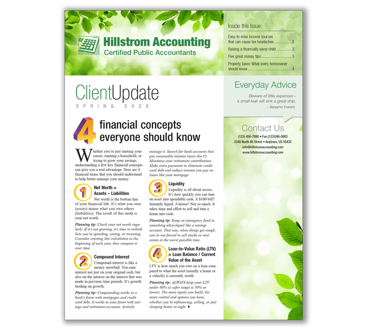 Image for item #03-461: Client Update Newsletter - 2026 Spring Edition