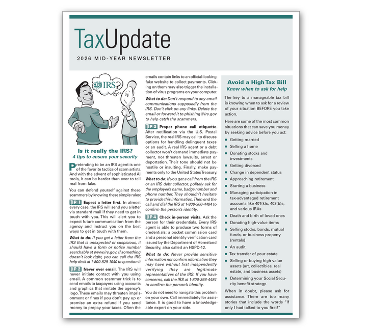 Image for item #03-500: Mid-Year Newsletter 2026