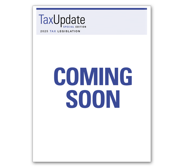 Image for item #03-900: SPECIAL EDITION: Tax Update - One Big Beautiful Bill Newsletter