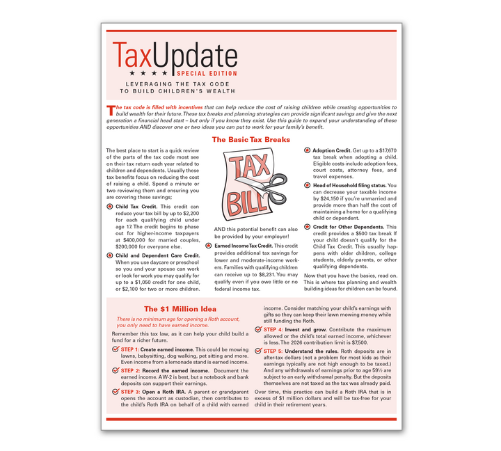 Image for item #03-900: SPECIAL EDITION: Tax Update - Kids & Grandkids Newsletter