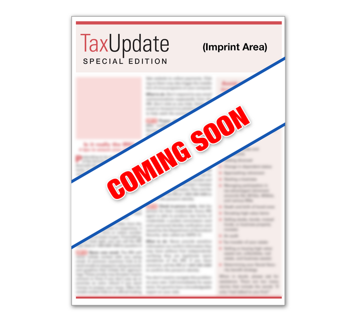 Image for item #03-901: SPECIAL EDITION: Tax Update - Kids & Grandkids Newsletter - Imprinted