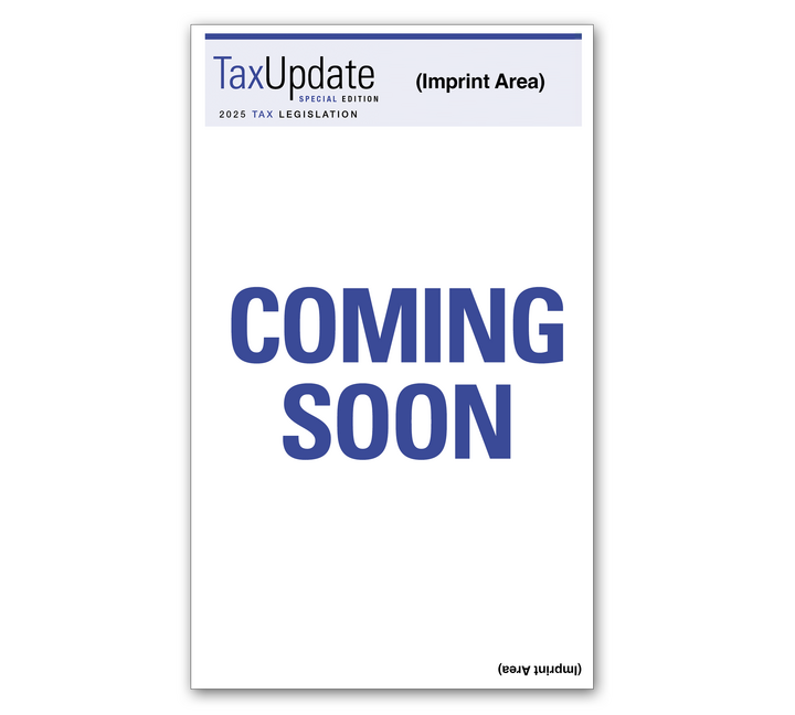 Image for item #03-951: SPECIAL EDITION: Tax Update - One Big Beautiful Bill Newsletter - Self-mailer Imprinted