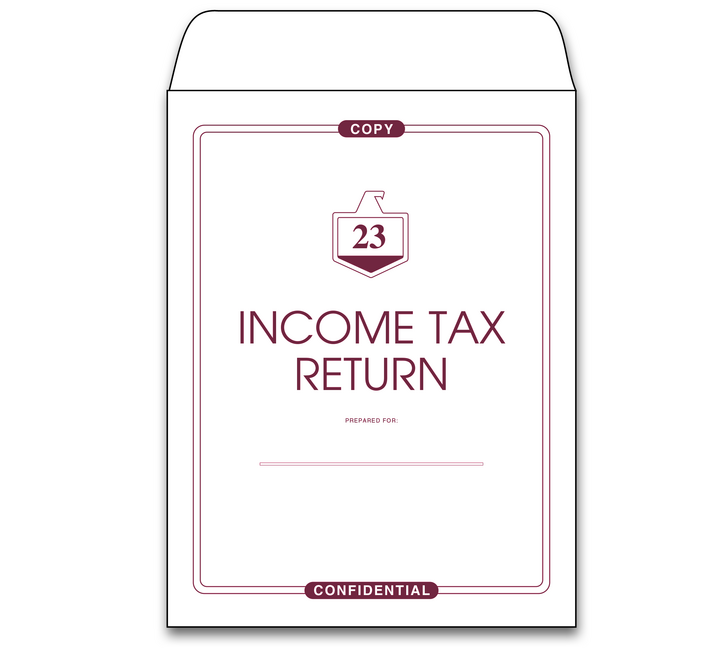 White/BURGUNDY Copy Envelopes 2023 (9 X 12) Item 07100