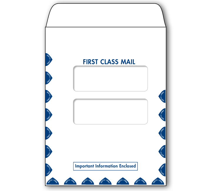 Image for item #07-348: TotalTax Envelope: 1st CLASS center cut
