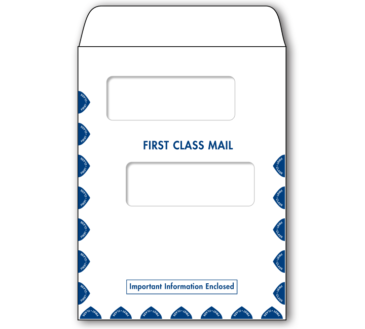Image for item #07-388: TotalTax Envelope: 1st CLASS return cut