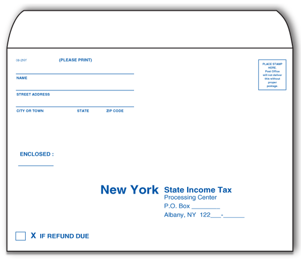 Image for item #08-200: 6 x 9 Custom State Env (50/pk)