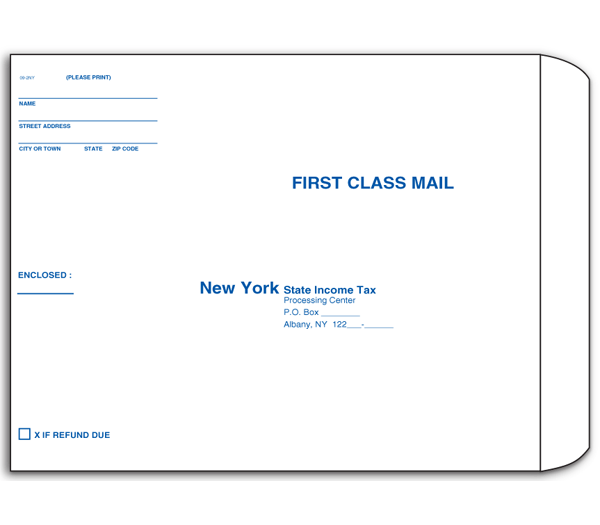 Image for item #09-200: 9 x 12 Custom State Env (25/pk)