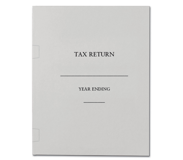 Image for item #10-150: Side Tab RECYCLED Tax Return Folder  - Gray