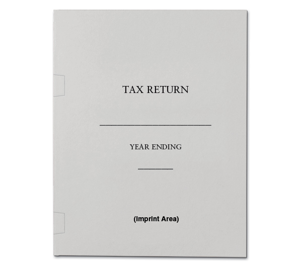 Image for item #10-151: Side Tab RECYCLED Tax Return Folder - Gray Imp