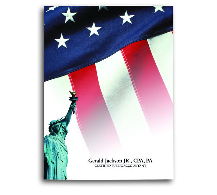 Image for item #10-401: All Purpose Patriotic Color Pkt Folder-Imprint