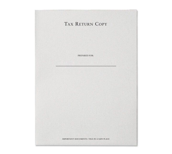 Image for item #10-500: Quality Tax Return Copy Folder - Pepper