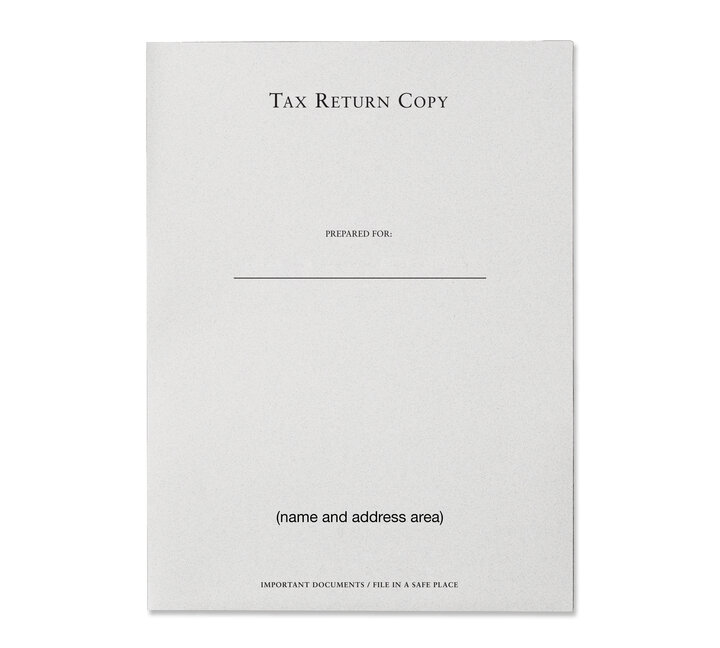 Image for item #10-501: Quality Tax Return Copy Folder (imprtd) - Pepper