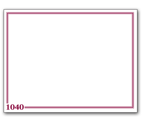 Image for item #10-610: 1040 Burgundy Matching Envelope