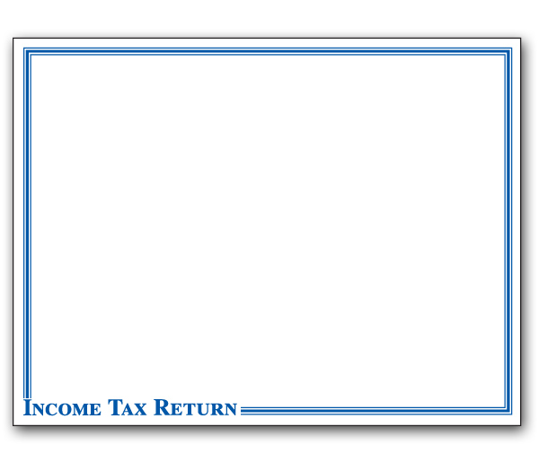 Image for item #10-711: Imprinted Tax Return Envelope Navy