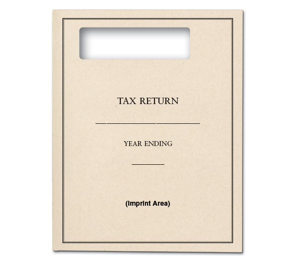 Image for item #12-201: Top Tab-Tax Rtrn OFFICIAL Window Folder - Spice  imp