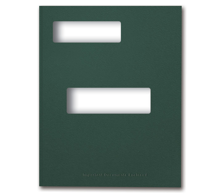 Image for item #12-385: TotalTax Folder: Side Tab Return Cut - FOREST GREEN