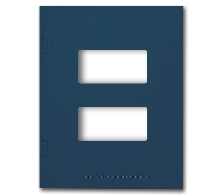 Image for item #12-410: InTax Folder: Side Tab Center Cut - Navy